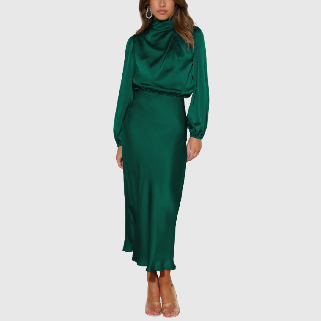 Maristella | Elegant Satin Maxi Gown