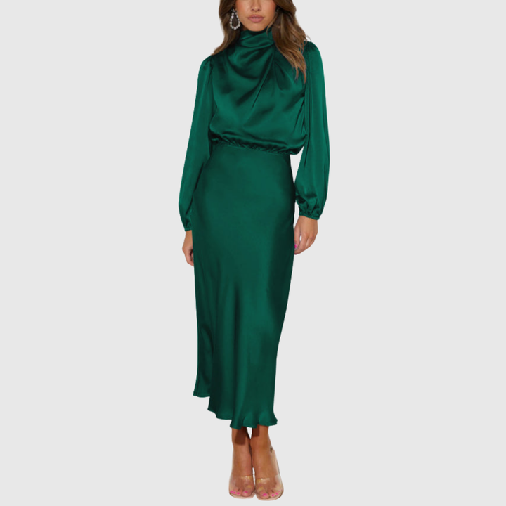 Maristella | Elegant Satin Maxi Gown