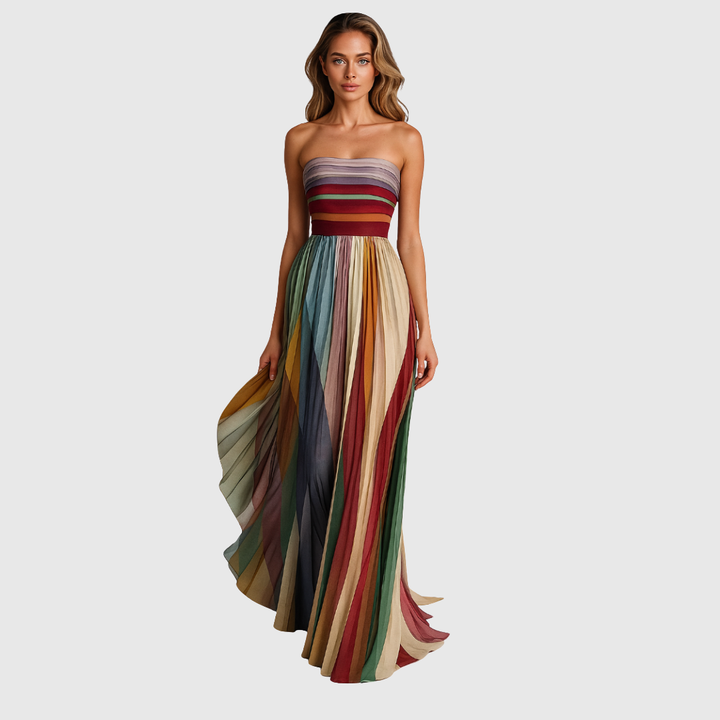 Isola | Stylish Long Dress with Sophisticated Accents