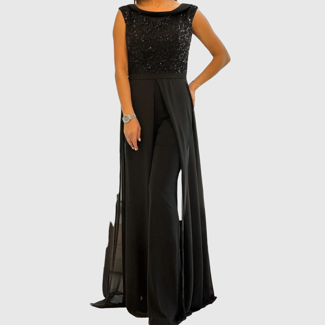 Zoraida Quinn | Chic Sleeveless Jumpsuit Dress