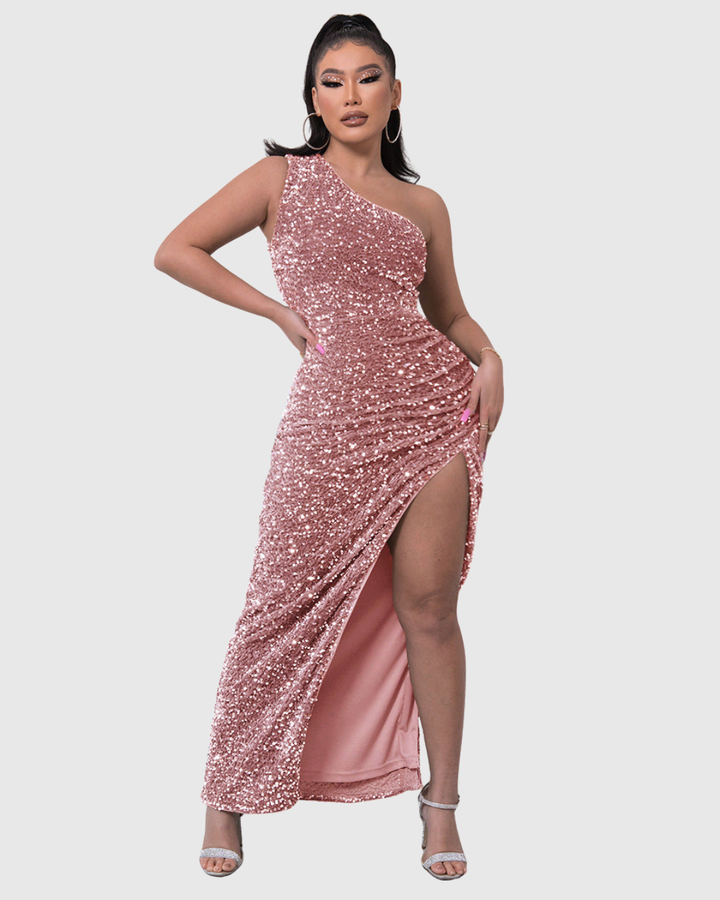 Lillian | Elegant One-Shoulder Evening Gown