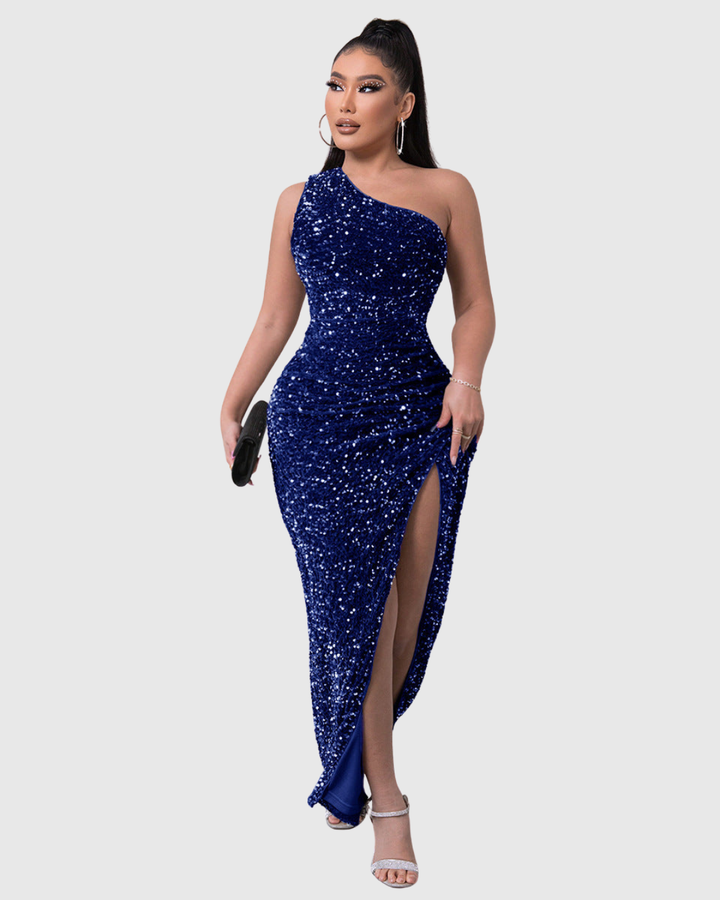 Lillian | Elegant One-Shoulder Evening Gown