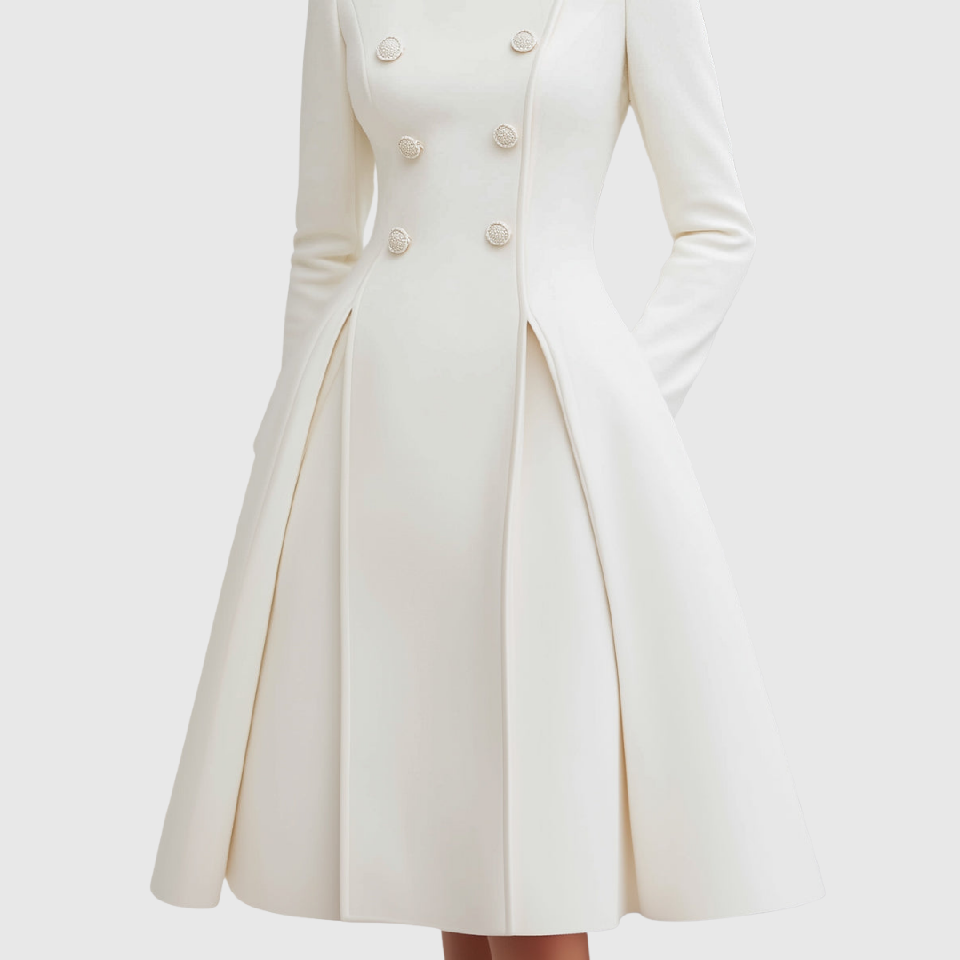 Chloe | Flared Double-Breasted Coat Dress