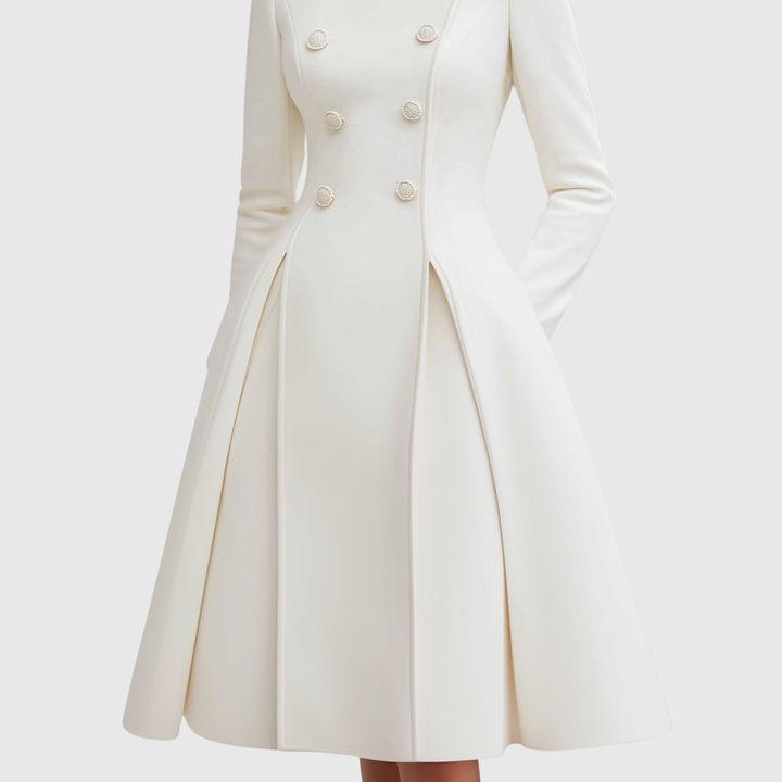Chloe | Flared Double-Breasted Coat Dress