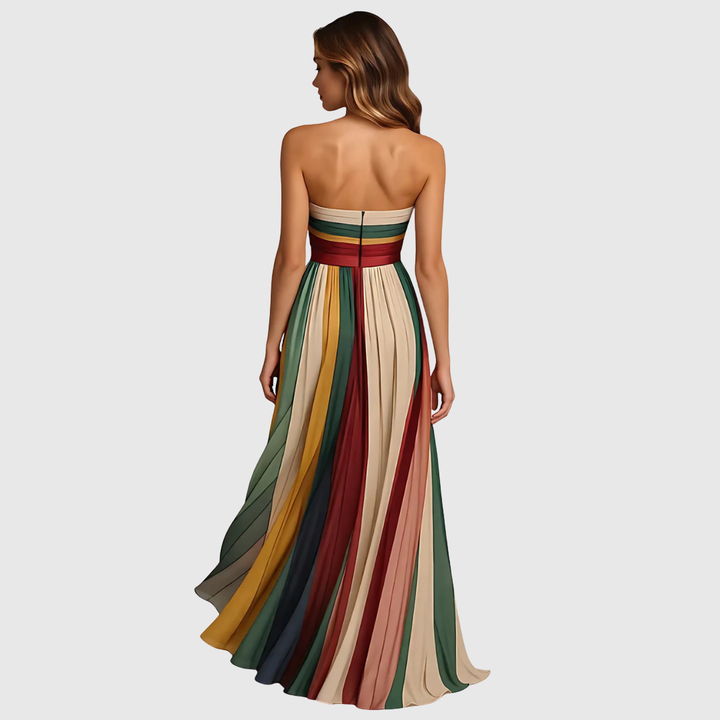 Isola | Stylish Long Dress with Sophisticated Accents
