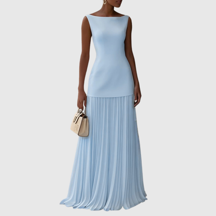 Rowina | Sleeveless Dress Featuring Elegant Flowing Pleats