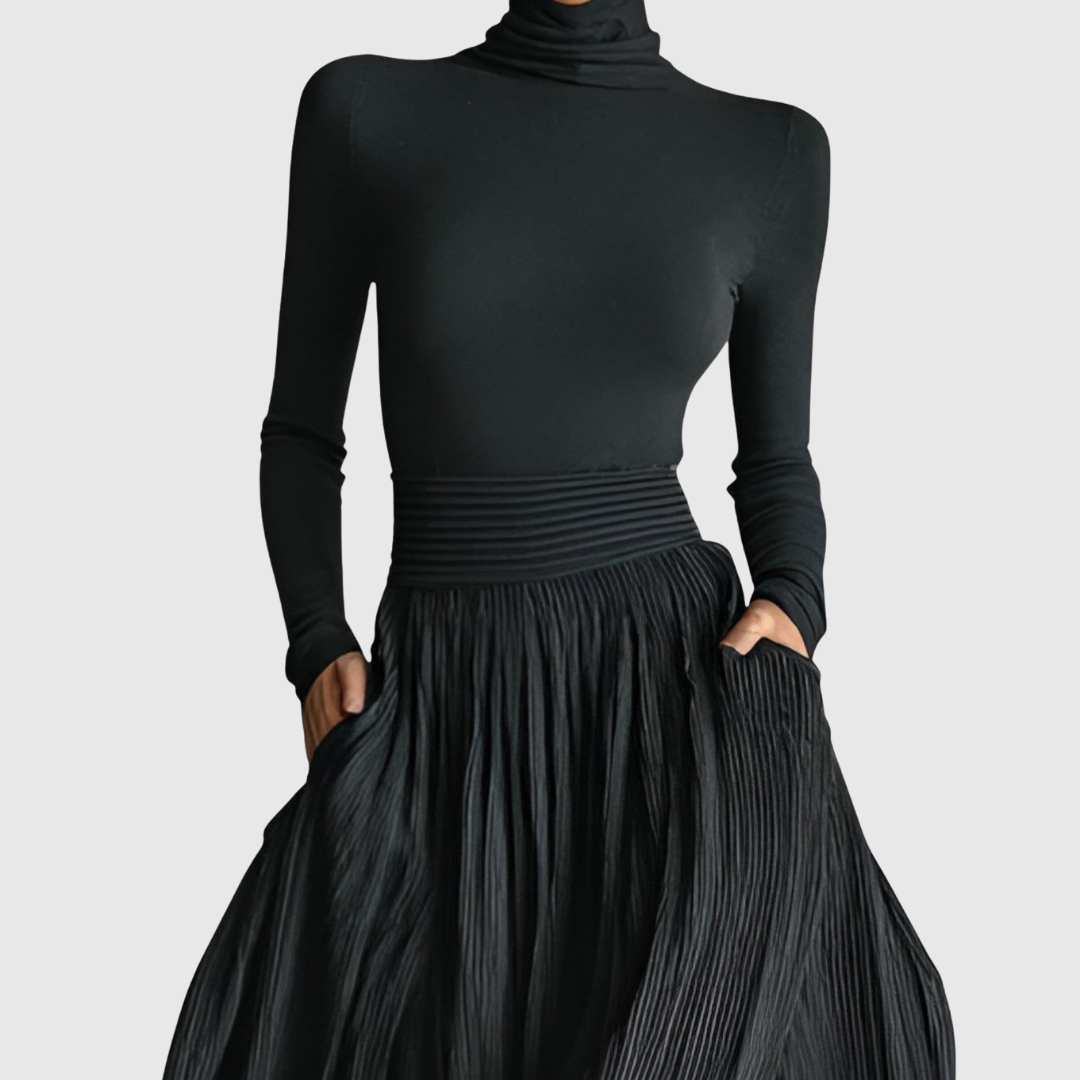 Cerynn | Plus Size High-Waisted Maxi Skirt with Top