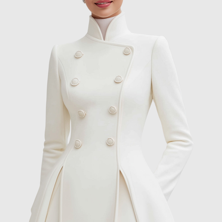 Chloe | Flared Double-Breasted Coat Dress