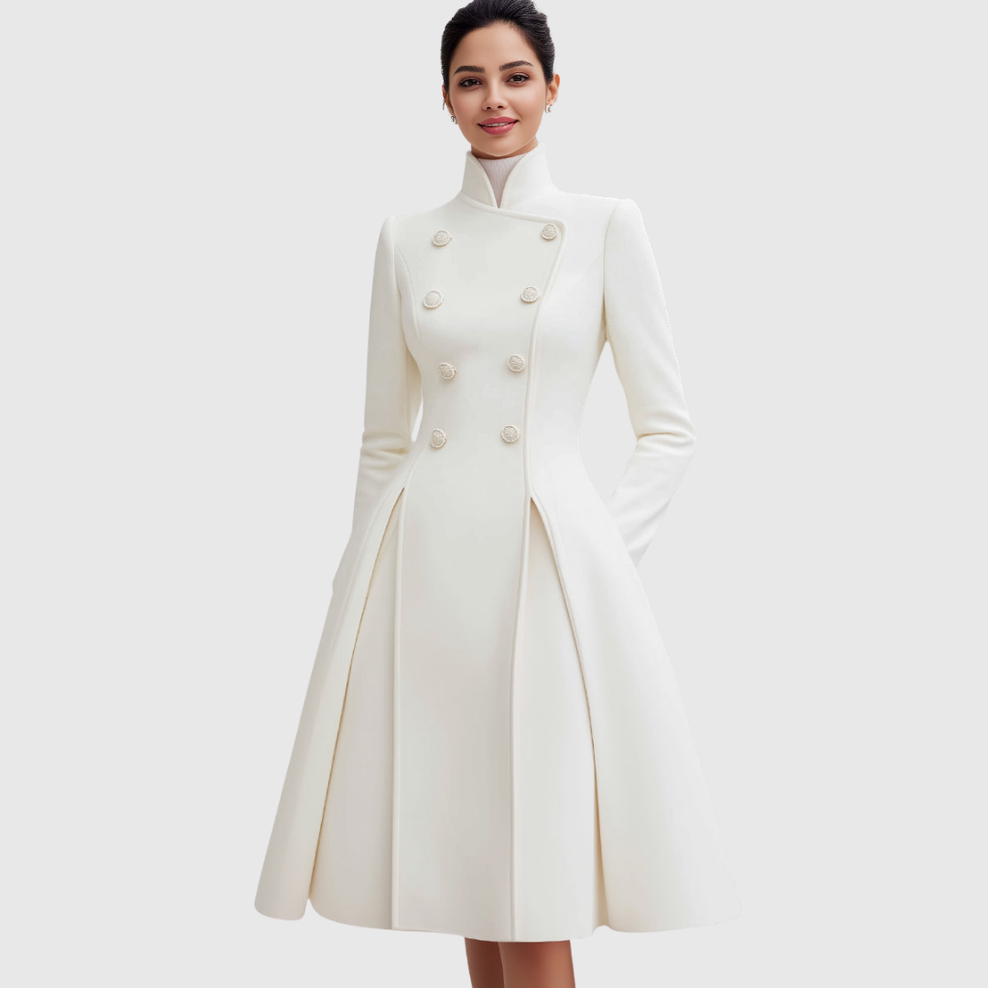 Chloe | Flared Double-Breasted Coat Dress
