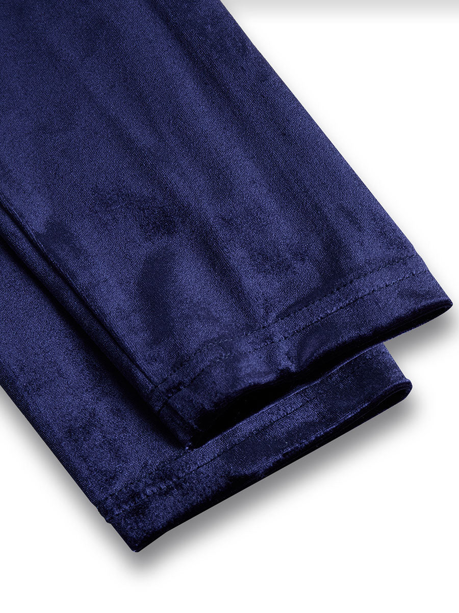 Sibella | Navy Midi Dress with Long Sleeves