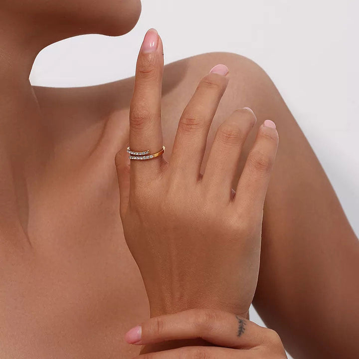 Elegant Diamond Hoop Earrings