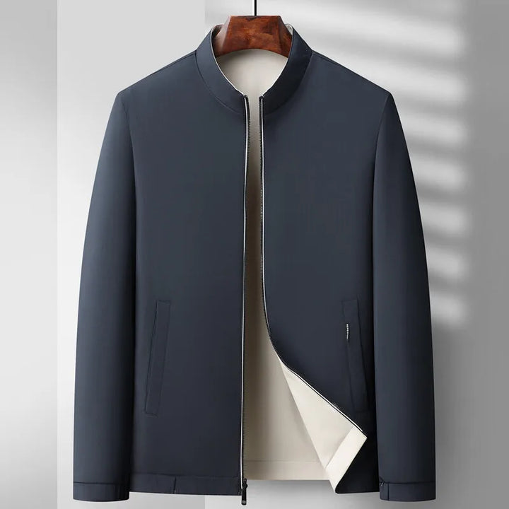 Alessandro Veneti Classic Zipper Bomber Jacket