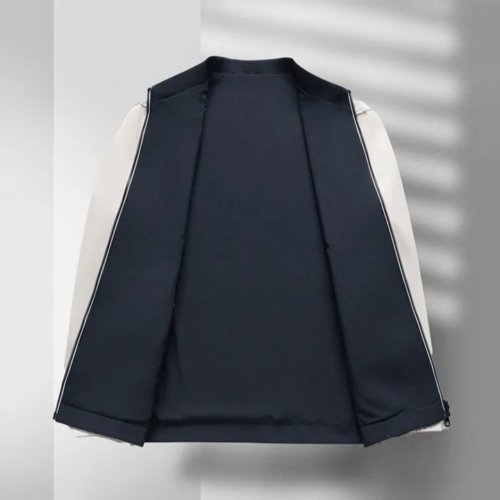 Alessandro Veneti Classic Zipper Bomber Jacket