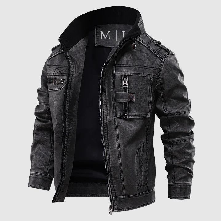Alessandro Veneti Midnight Biker Jacket