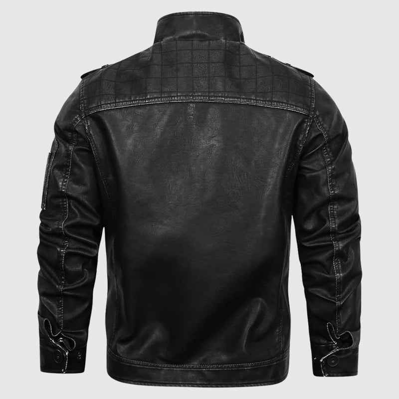 Armored Biker Streetwear Leather Jacket