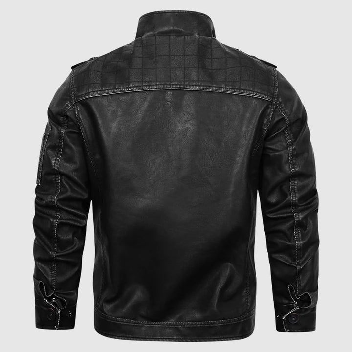 Armored Biker Streetwear Leather Jacket