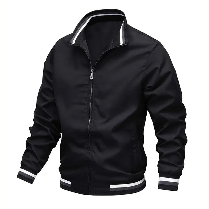 Autumn Windbreaker Jacket for Men with Stand Collar