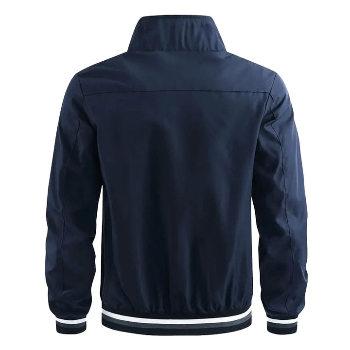 Autumn Windbreaker Jacket for Men with Stand Collar