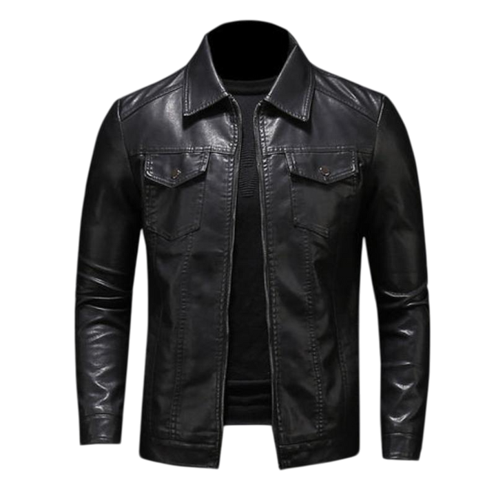 Harton | Stylish Black Leather Jacket