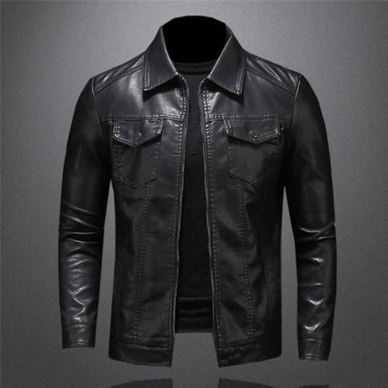 Harton | Stylish Black Leather Jacket
