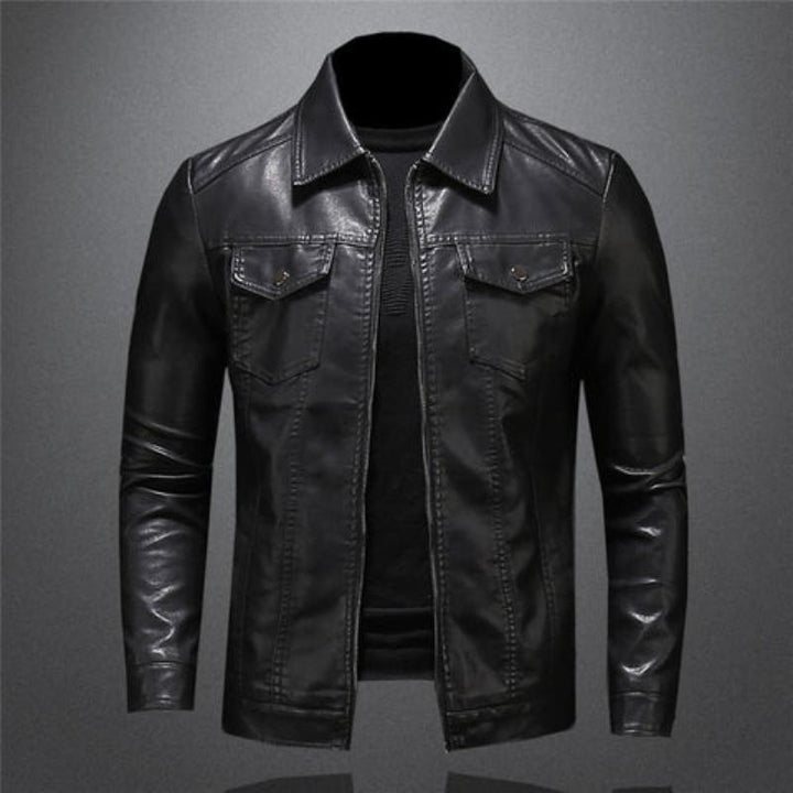 Harton | Stylish Black Leather Jacket