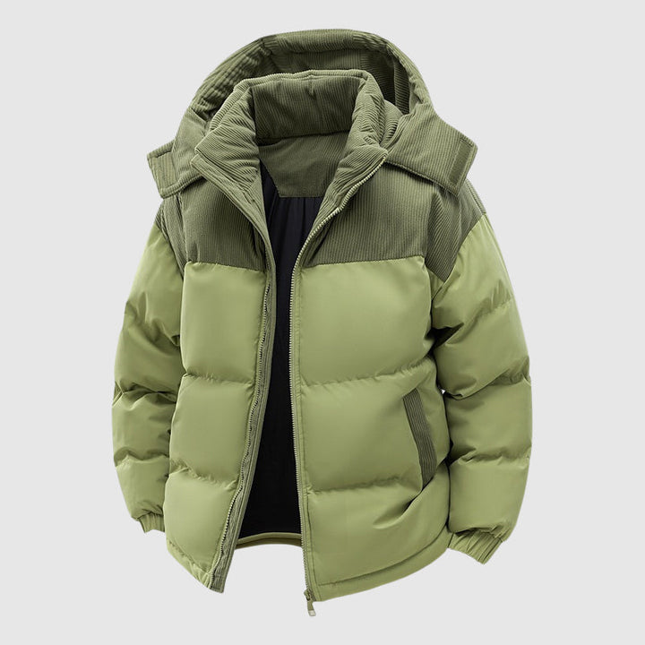Casual Winter Zip-Up Puffer Men’s Jacket