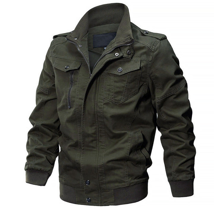 Cotton Military Bomber Jacket for Men