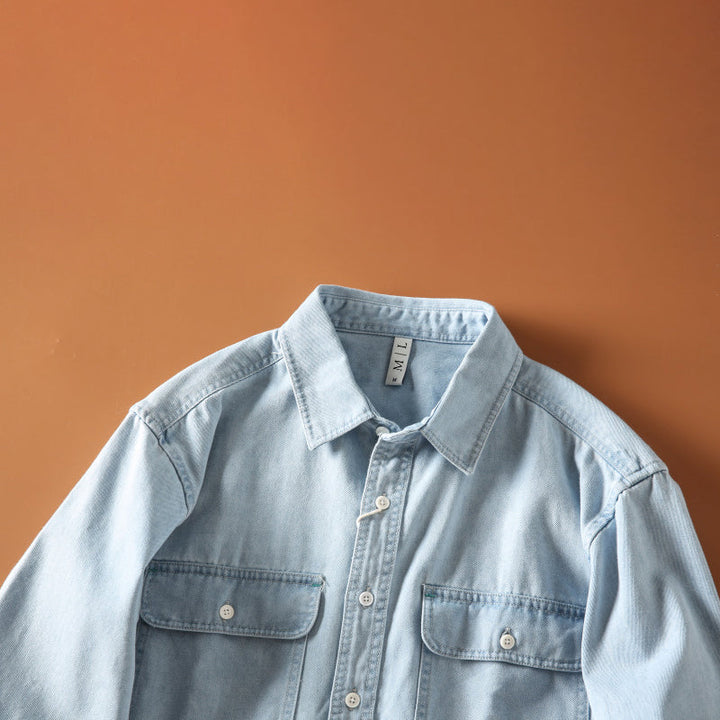François Blanchet Retro Denim Shirt