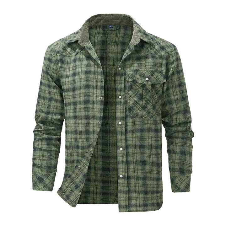 Long Sleeve Lumberjack Flannel Shirt for Men