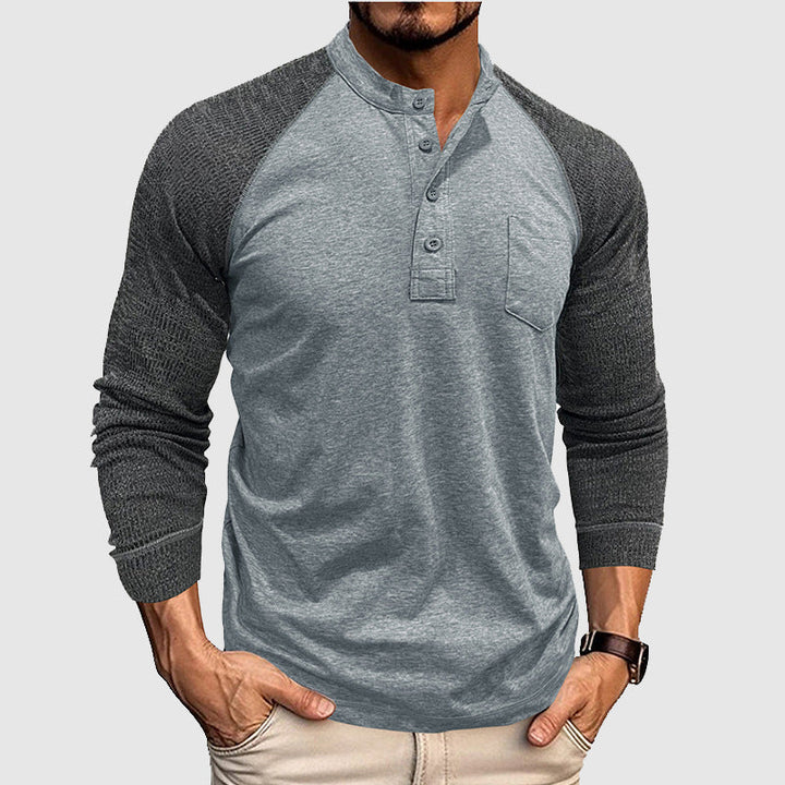 Lorenzo Vitali Dual Tone Henley Shirt