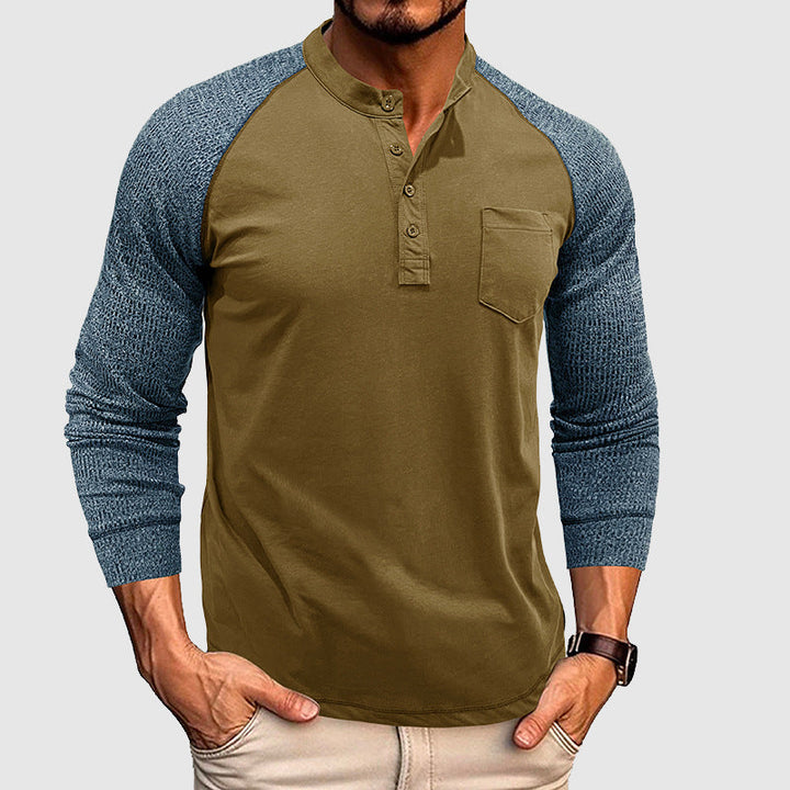 Lorenzo Vitali Dual Tone Henley Shirt