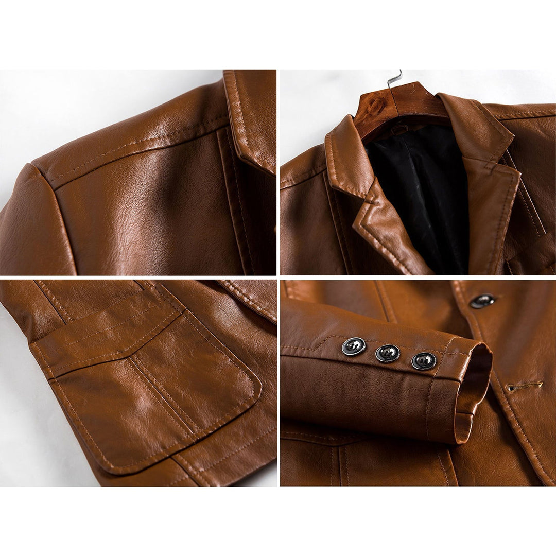 Lorenzo Vitali Leather Moto Jacket