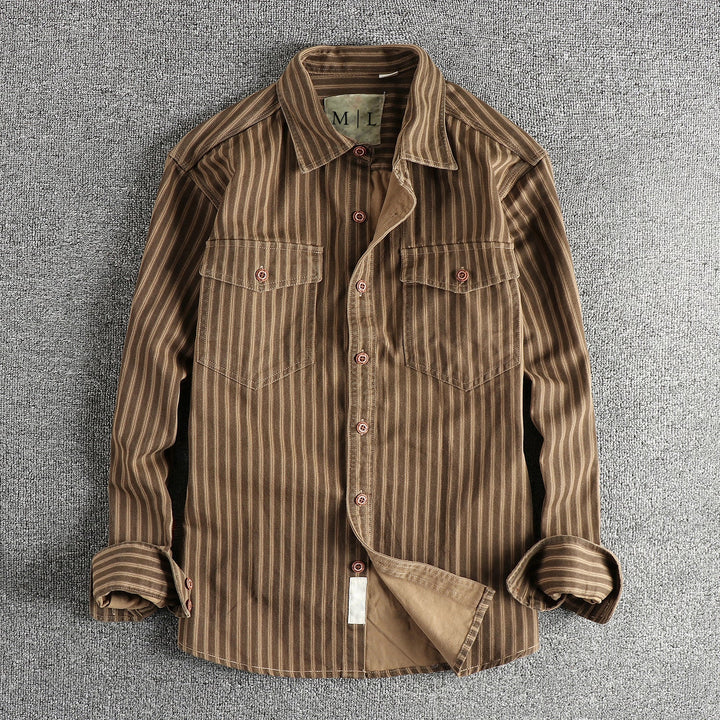 Lorenzo Vitali Vintage Stripe Buttoned Shirt