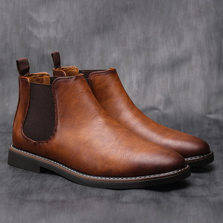 Marco Bianchi Earthtone Classic Chelsea Boots