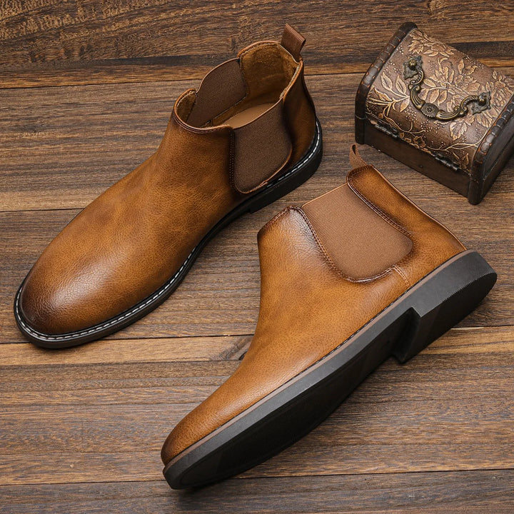 Marco Bianchi Earthtone Classic Chelsea Boots