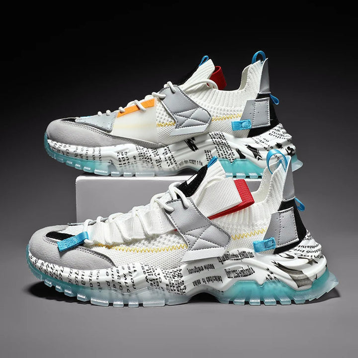 Men’s Colorblock Urban Sneakers with Thick Sole