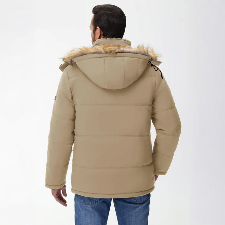 Men’s Fleece Lined Hooded Winter Parka