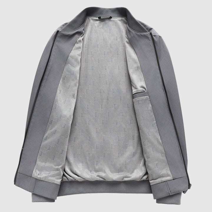 Steel Aura Bomber Jacket by Alessandro Veneti