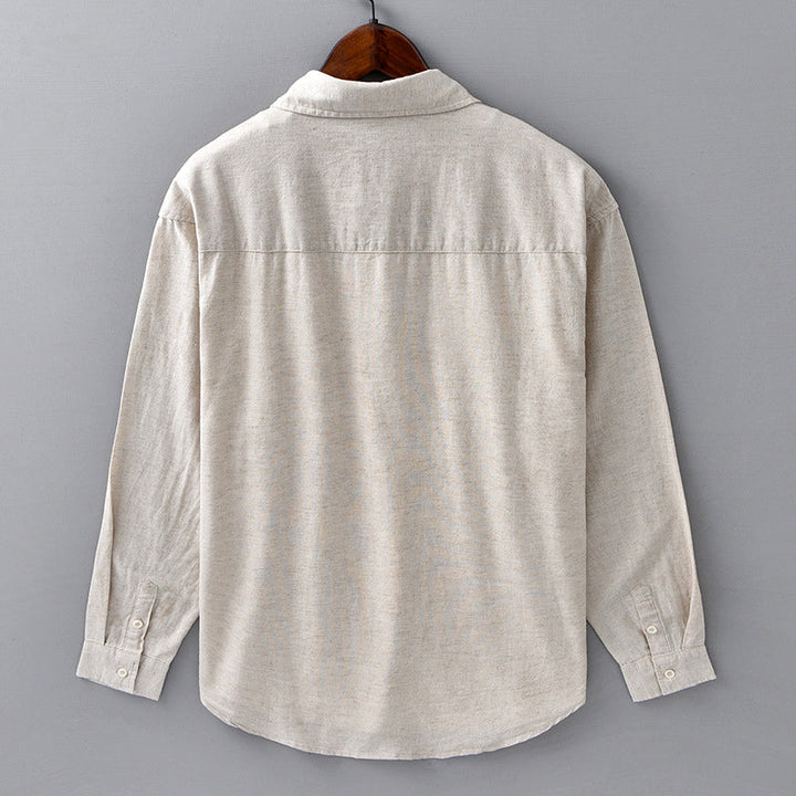 Theodore Willow Azure Linen Shirt