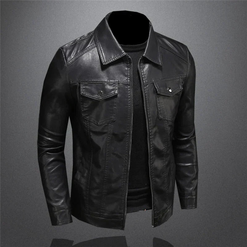 Harton | Stylish Black Leather Jacket