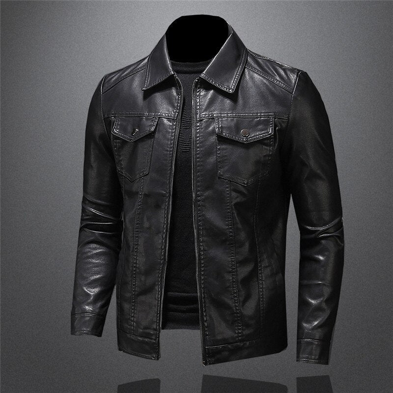Harton | Stylish Black Leather Jacket