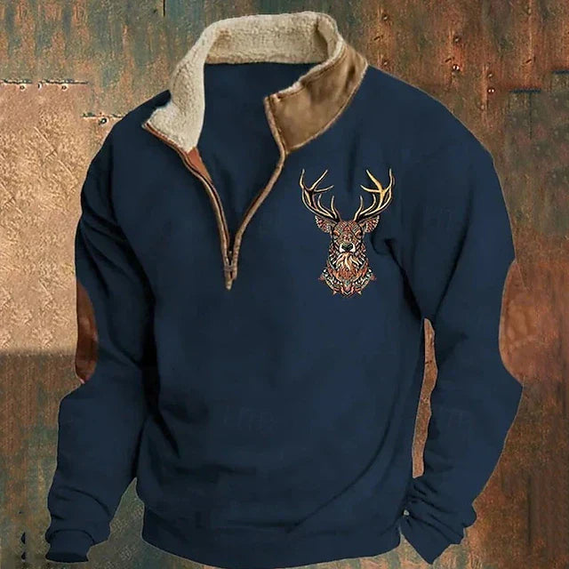 Christos | Sweater with Deer Detail