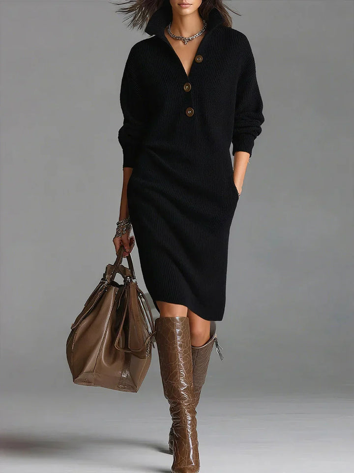 Arianell | Knit Midi Dress in Cozy Wool for Winter