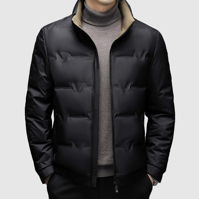 Men’s Duck Down Winter Zip-Up Jacket