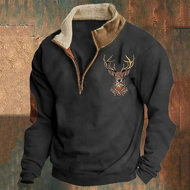 Luke | Sweater with Deer Detail